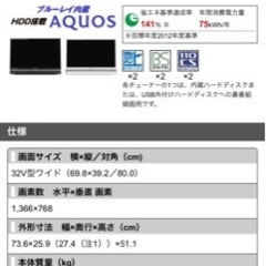 受け渡し予定者決まりました😭✨液晶テレビ 32型 SHARP AQUOS 2013年製 の画像