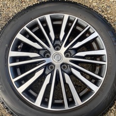 ⭐️早い者勝ち⭐️★ENKEI製★日産純正★E52★エルグランド★18インチ★アルミホイール4本★の画像