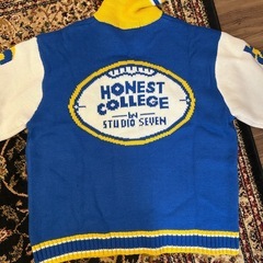 新品GUのカウチンセーター　XL青の画像