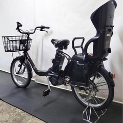 1年保証　送料無料　パナソニック　ギュット　20インチ　子供乗せ　茶色　電動アシスト自転車 g317の画像
