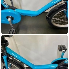 1年保証　送料無料　パナソニック　ギュットミニ　20インチ 水色　電動アシスト自転車 g317の画像