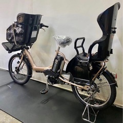 1年保証　送料無料　ブリヂストン　20インチ　子供乗せ　3人乗り　電動アシスト自転車 g317の画像