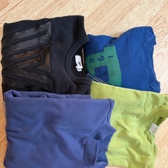 【お渡し先決定】キッズ　100〜120サイズトップス4着　ズボン4本　中古の画像