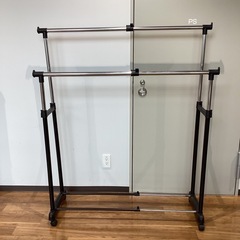 2連パイプハンガー【町田市再生家具】0317の画像