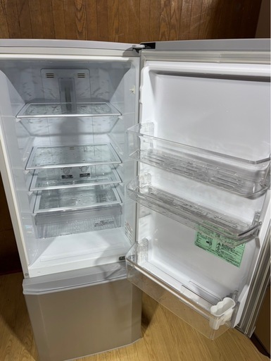 C1615 MITSUBISHI 三菱 2ドア冷蔵庫 168L 2020年製 正面ヘコミあり