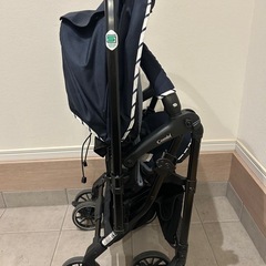 COMBI コンビ CWL スゴカルα 4キャス Light エッグショック HS ベビーカー ネイビー の画像