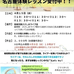 【4/15(水)@名古屋 竪琴ライアー体験レッスン開催❣️】の画像