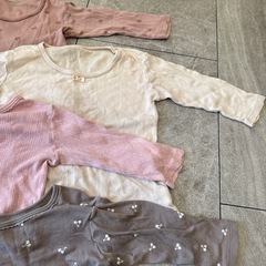 サイズ100cm長袖肌着の画像