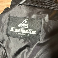 ワークマン　イージス　3L WEB限定ブラック　AG1001の画像