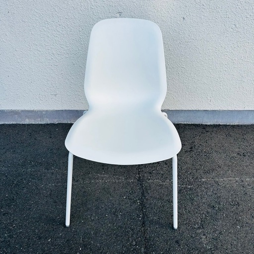 値下げIKEA イケアスタッキングチェア白デスクチェアダイニングチェア