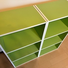 カラーボックス 1つ300円  グリーン2つの画像