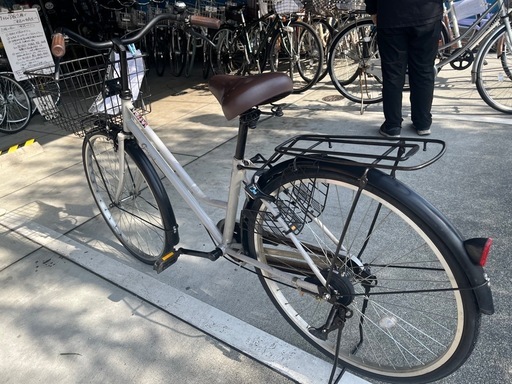 【大人用】整備済中古自転車 大日産業26型  最廉価 婦人車 グレー色 <自転車のオオムラ 静岡店>