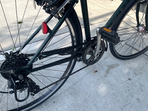 【大人用】整備済中古クロスバイク風シティ車 ミヤタ27型SJクロス 緑色 <自転車のオオムラ 静岡店>