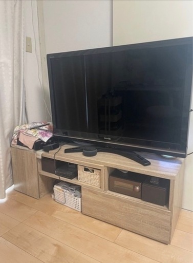 【セット販売】東芝レグザ42インチテレビ＋伸縮式テレビ台