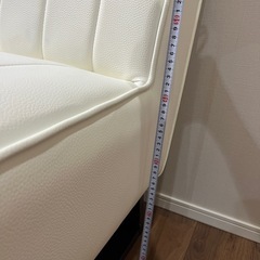 【 ダイニングソファ 2人掛け♡　ホワイト系 】の画像