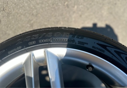 アウディA4アバントquattro S Line 純正アルミホイールタイヤセット