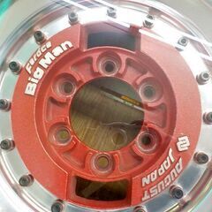 希少‼ タイヤテーブル 直径74㎝×高さ27㎝ 15インチ オーガスト ジャパン フェローチェ ビッグマン・BF Good rich ガレージインテリア 西岡店の画像