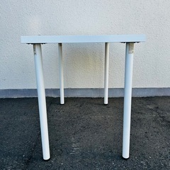 IKEA イケア　ダイニングテーブル　白　LINNMON 100×60×73.5cmの画像