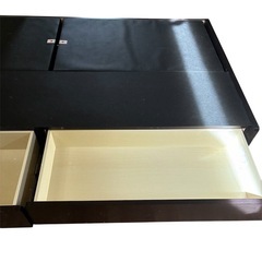 【収納、コンセント付きシングルベッドフレーム】の画像