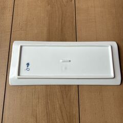 白　長皿（和皿）の画像