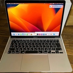 ★綺麗★ Apple MacBook Air 2020パソコン
モデル　M1 256GM パソコンの画像