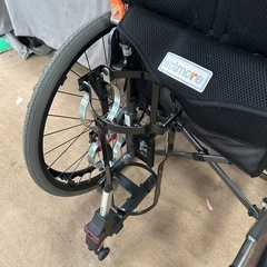 車椅子　酸素ホルダー付きの画像