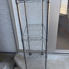 j031753 メタルラック スチールラック 4段 キャスター付の画像