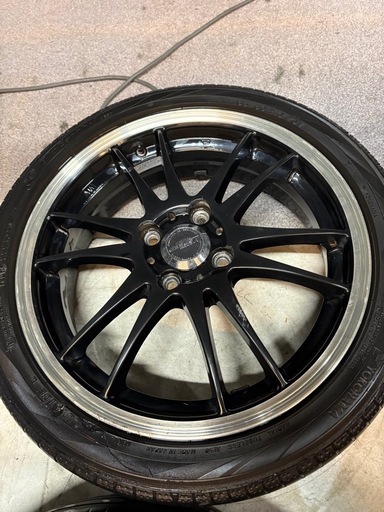 HOTSTUFF クロススピードプレミアム 6LIGHT 16インチアルミホイール 5J+45 4H PCD100 4本セット