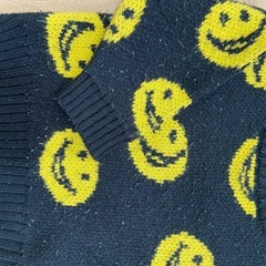 80-90cmニコちゃんニット服の画像