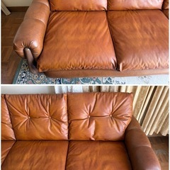 【GO-1626】マルニ オールドマルニ ソファセット 昭和レトロ アンティークの画像