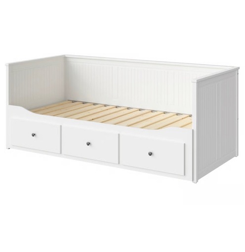 【値下げ】IKEA HEMNES引き出し3つマットレス付き