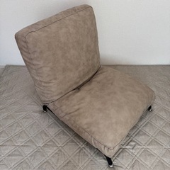 【2脚セット】Harmonia レザー調ソファ 椅子 キャメル グレージュの画像