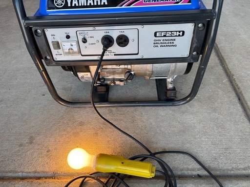 「YAMAHA 発電機 EF23H 中古 稼働品」