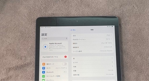 iPad7世代 128GB セルラー版