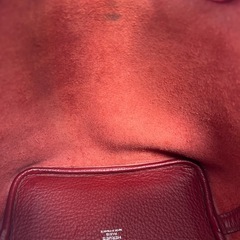 エルメスHERMESピコタンロックPMハンドバッグハンドバックかばんカバン鞄レッド赤色レザー牛革本革カデナ南京錠キー鍵フランス製の画像