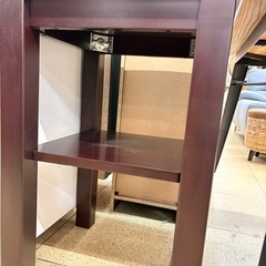 《リユースマン倉敷》サイドテーブル ブラウン 台の画像