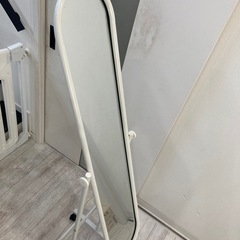 全身鏡　白色の画像