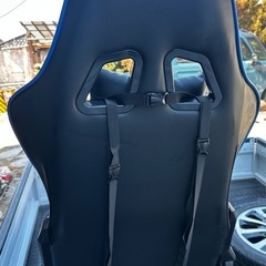 GTRACING ゲーミング　
チェア　座椅子 ブルー 破れなし 状態良好 ジーティーレーシングの画像