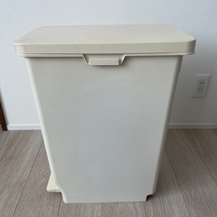 ゴミ箱　ペダル式　45L ホワイトの画像