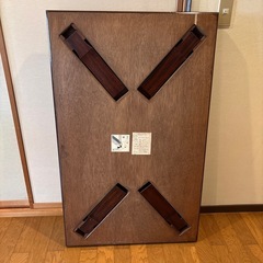 差し上げます　座敷　座卓　テーブル　ローテーブル　折りたたみ式　木製　漆塗天板の画像