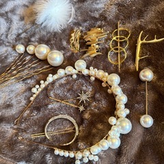 結婚式、卒業式ヘアアクセサリーの画像