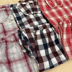 パジャマ３枚セット　前開き　入院の画像