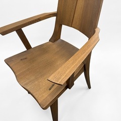 希少 飛騨清見工房 木製ダイニングチェア 2脚セットの画像