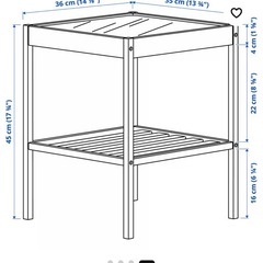 IKEA  サイドテーブル　美品の画像