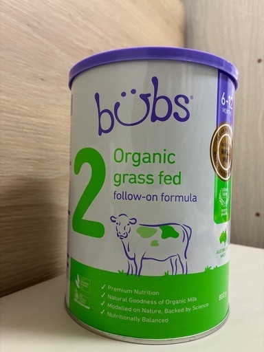 【新品未開封】　bubs 粉ミルク　6-12m １缶