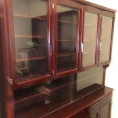 難あり　　食器棚の画像