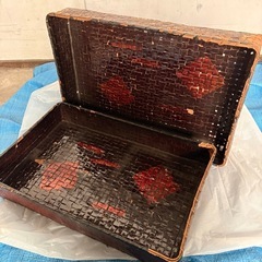 竹行李　こうり　古い衣装ケースの画像