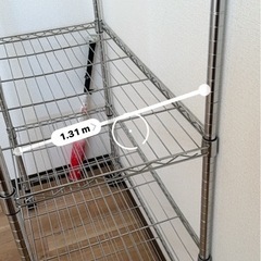 3月18日の引き取りで2000円にします　メタルラック 高さ180cmの画像