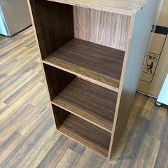 【バナナ苫小牧】カラーボックス 3段 棚 ブラウンの画像