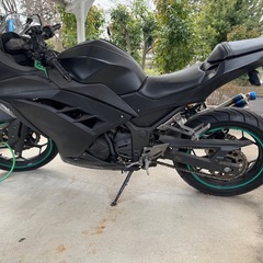 【自賠責R9年11月まで】Ninja 250 低走行1万km代・マットブラック（屋根下カバー保管）の画像